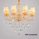 French Crystal Chandelier – Champagne & Bronze, Premium Elegance