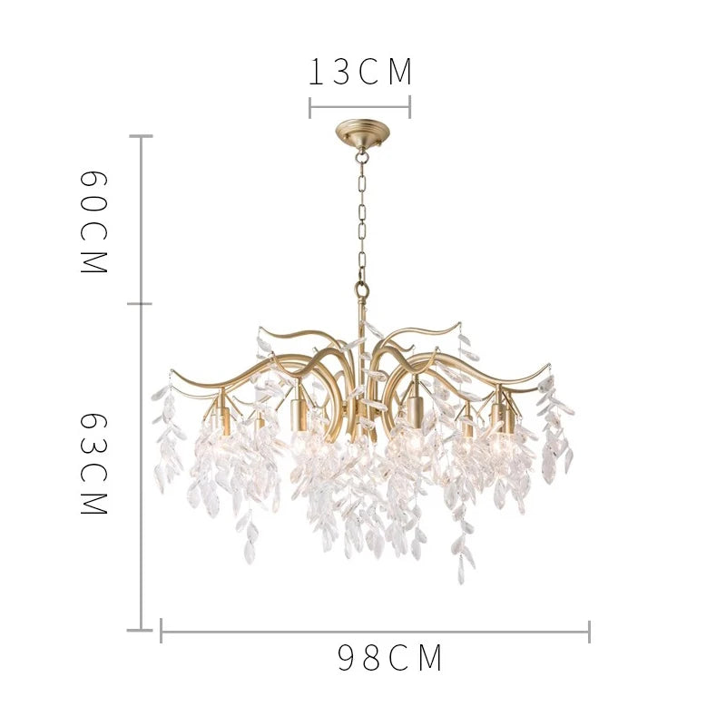 Lumoria Luxury Candle Chandelier – Modern Crystal Pendant