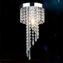 Modern Crystal LED Ceiling Pendant – Chrome & Gold Brilliance