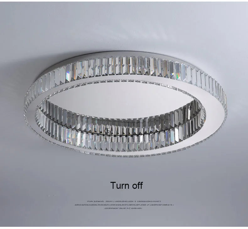 Modern Circular Crystal Ceiling Chandelier