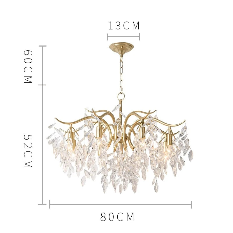 Lumoria Luxury Candle Chandelier – Modern Crystal Pendant