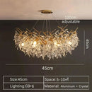Luxury Gold Crystal Round LED Chandeliers