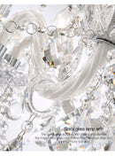 Modern Crystal Chrome Chandelier