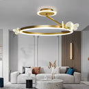 Modern Gold LED Ceiling Light – Nordic & Sophisticated Design