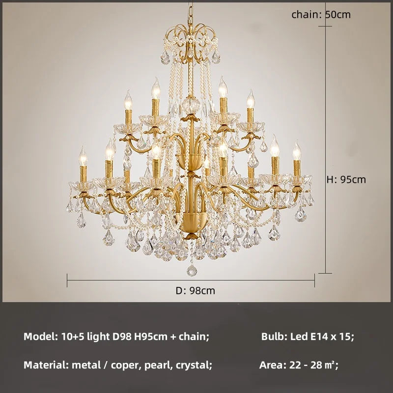 Royal Majesty Crystal Chandelier