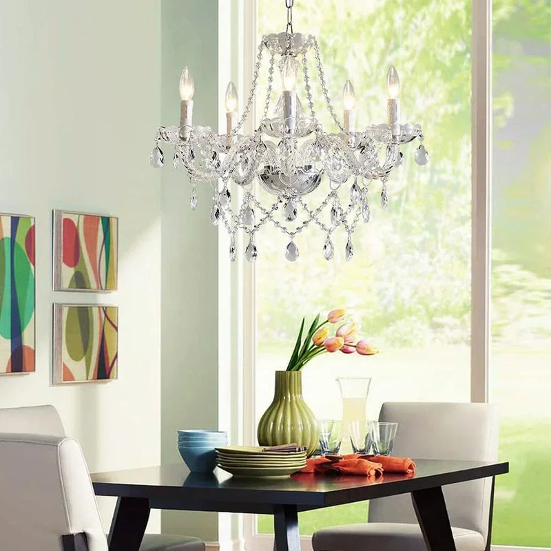 Crystal Elegance – European Luxury Chandelier for Living & Bedroom