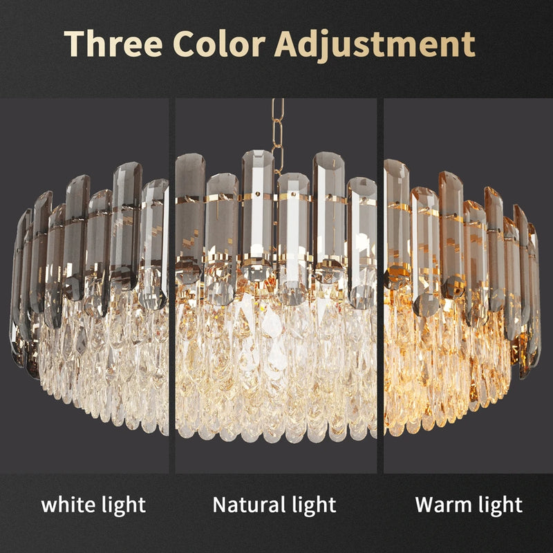 Imperial Crown Crystal Chandelier