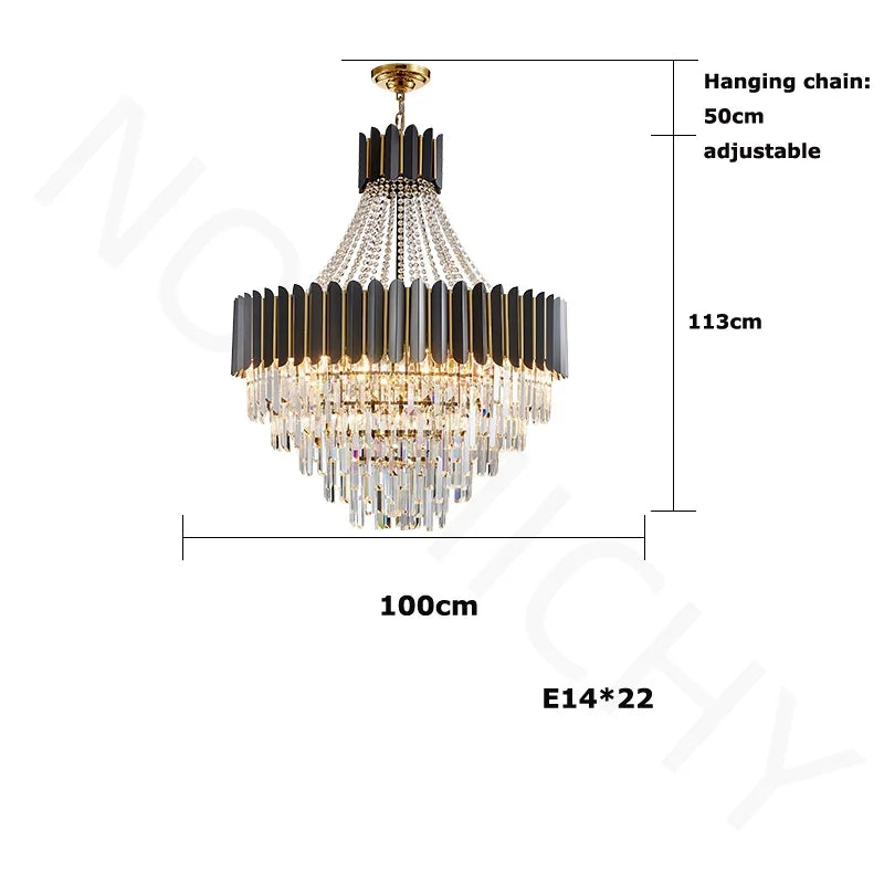 Noble Radiance Luxurious Crystal Chandelier