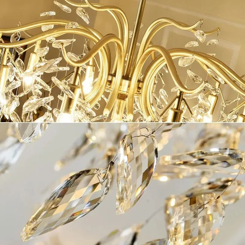 Lumoria Luxury Candle Chandelier – Modern Crystal Pendant