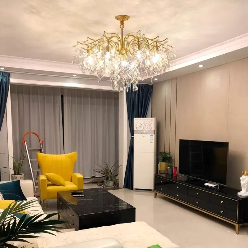 Lumoria Luxury Candle Chandelier – Modern Crystal Pendant