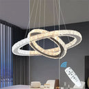 Infinity Rings Crystal LED Chandelier
