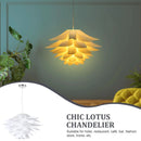 DIY Puzzle Pendant Light | Modern White Flower Chandelier