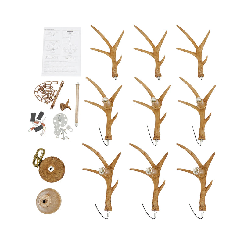 Lumoria Retro Antler Chandelier