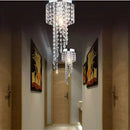Modern Crystal LED Ceiling Pendant – Chrome & Gold Brilliance