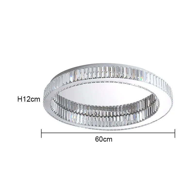 Modern Circular Crystal Ceiling Chandelier