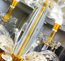Classic Gold Glass Chandelier – Timeless Elegance