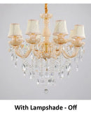 French Crystal Chandelier – Champagne & Bronze, Premium Elegance