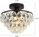 Aurora Crystal Glow Ceiling Lamp