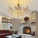Modern Round Gold LED Crystal Chandelier