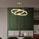 Ring-shaped pendant lights for a dining room with Nordic decor