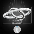 Infinity Rings Crystal LED Chandelier