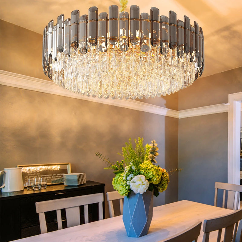 Imperial Crown Crystal Chandelier