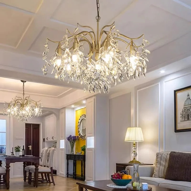 Lumoria Luxury Candle Chandelier – Modern Crystal Pendant
