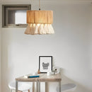 Vintage Boho Hemp Rope Tassel Pendant Light – Artistic & Elegant Design