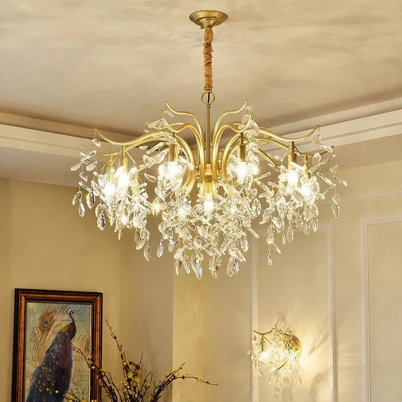 Lumoria Luxury Candle Chandelier – Modern Crystal Pendant