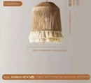 Vintage Boho Hemp Rope Tassel Pendant Light – Artistic & Elegant Design