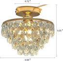 Aurora Crystal Glow Ceiling Lamp
