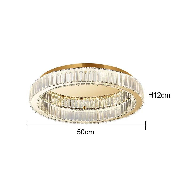 Modern Circular Crystal Ceiling Chandelier