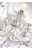 Modern Crystal Chrome Chandelier