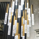 Aura Gold Crystal Pendant Chandelier