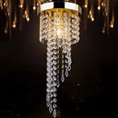 Modern Crystal LED Ceiling Pendant – Chrome & Gold Brilliance