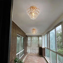 Aurora Crystal Glow Ceiling Lamp