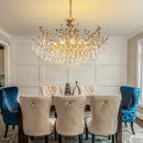 Modern Round Gold LED Crystal Chandelier