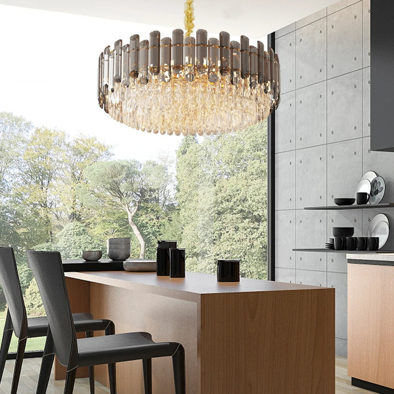 Imperial Crown Crystal Chandelier