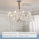 Modern Crystal Chrome Chandelier