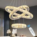 Infinity Rings Crystal LED Chandelier