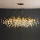 Gold Linear Crystal Chandelier