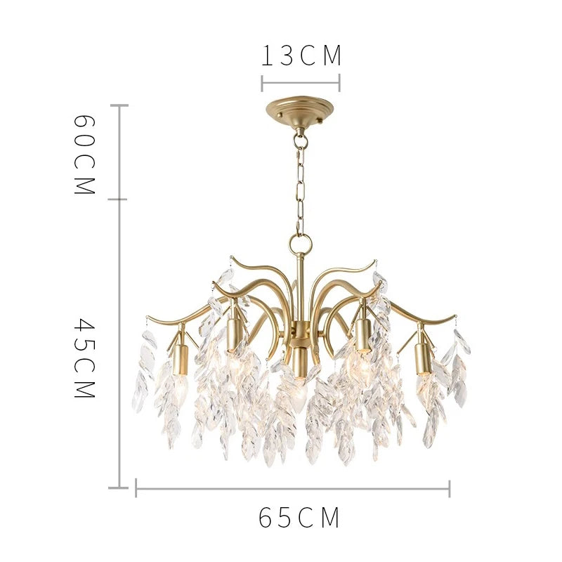 Lumoria Luxury Candle Chandelier – Modern Crystal Pendant