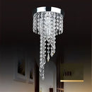 Modern Crystal LED Ceiling Pendant – Chrome & Gold Brilliance