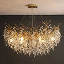 Luxury Gold Crystal Round LED Chandeliers