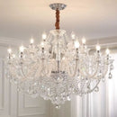 Modern Crystal Chrome Chandelier