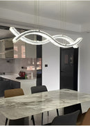 Elevate your interior with the Luxury Crystal LED Chandelier for Dining Room, a premium modern lighting fixture crafted to bring sophistication, brilliance, and high-end elegance to any space. Made from polished stainless steel and premium K9 crystal, this chandelier delivers exceptional light clarity and a stunning visual effect, making it the perfect centerpiece for dining rooms, living rooms, kitchen islands, and contemporary open-concept spaces. Featuring integrated LED bulbs and LED strips with Warm (3