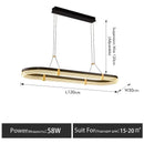 Modern LED Pendant Light – Minimalist Aluminum Ceiling Lamp