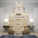 Set of 2 Gold Tiered Chandelier Style Light Shades