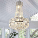 Crystal Glow – Modern Semi-Flush Crystal Chandelier