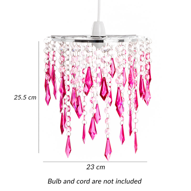 Lumoria Cherry Glow Acrylic Chandelier